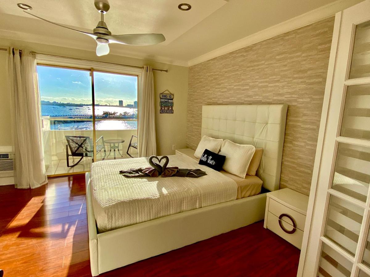 Deluxe Waterfront One Bedroom Apartment With Miami Skyline View, Free Parking 5 Mins Drive To Miami Beach Ngoại thất bức ảnh
