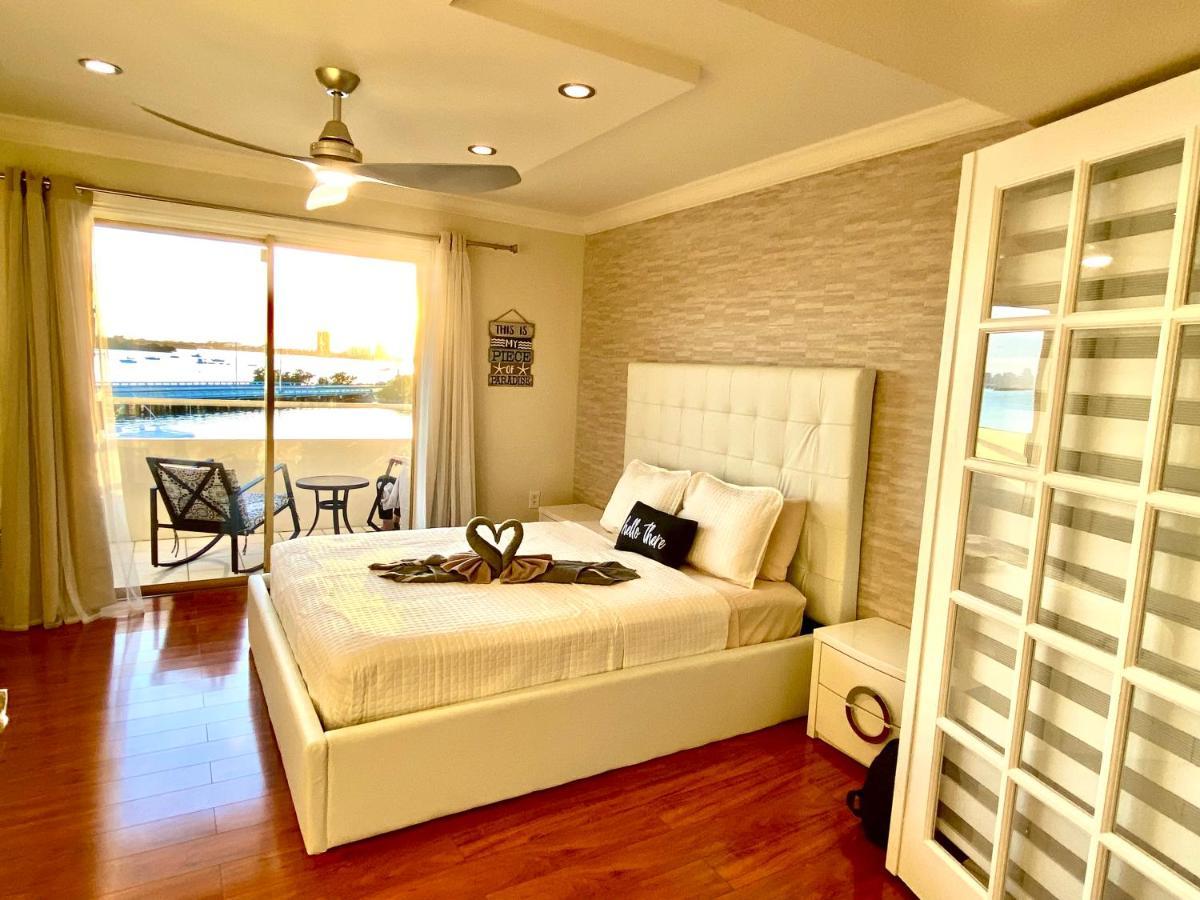 Deluxe Waterfront One Bedroom Apartment With Miami Skyline View, Free Parking 5 Mins Drive To Miami Beach Ngoại thất bức ảnh